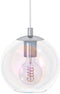 EGLO Ariscani 2 - Hanglamp - E27 - Ø 42.5 cm - Chroom/Gekleurd glas