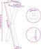 vidaXL - Eettafelpoten - 2 - st - X-vormig - 57x(72-73) - cm - staal - antraciet
