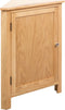 vidaXL - Hoekkast - 59x45x80 - cm - massief - eikenhout