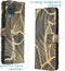 iMoshion Hoesje Geschikt voor Samsung Galaxy A12 Hoesje Met Pasjeshouder - iMoshion Design Softcase Bookcase - Meerkleurig / Golden Leaves