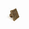 Deurknop Rei 1119 Gouden Metaal Versleten 33 x 33 mm 4 Onderdelen
