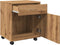 vidaXL - Rolkast - 45x38x54 - cm - bewerkt - hout - artisanaal - eikenkleur