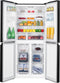HANSEATIC HCDB18080DWDBI - Multi Door koel-vriescombinatie - 419 Liter - Zwart
