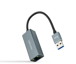 Nanocable ANEAHE0818 - USB 3.0 naar Gigabit Ethernet Adapter - 10/100/1000 Mbps - Grijs - 15 cm
