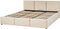 BOUSSE - Tweepersoons boxspring - Beige - 180 x 200 cm - Fluweel