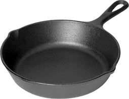 Grill Guru - Large Gietijzeren Pan - Ø 26 cm - Skillet - Zwart