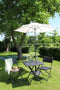 PimXL Parasol - Ø200cm - Push-up systeem - Wit