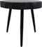 Bijzettafel live edge - ø45-47 cm - Acaciahout/ijzer