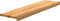 vidaXL - Traptreden - 2 - st - 100x25x2 - cm - massief - eikenhout - lichtbruin