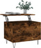 vidaXL - Salontafel - 60x44,5x45 - cm - bewerkt - hout - gerookt - eikenkleurig