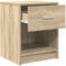 vidaXL - Nachtkastje - met - lade - 40x34x50 - cm - sonoma - eikenkleurig