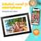 Pora&Co - Digitale fotolijst - WiFi met Frameo App - 10.1 inch HD IPS - Zwart/Hout