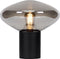 Atmooz - Tafellamp Flight - Slaapkamer / Woonkamer - Industrieel - Zwart - rookgrijs glas - Hoogte 150cm - Metaal en Glas