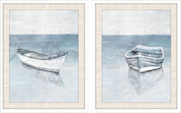 Schilderij DKD Home Decor 55 x 2,5 x 70 cm Barco Mediterrane (2 Stuks)