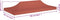 vidaXL - Partytentdak 270 g/m² - 6x3 m - terracotta