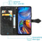 iMoshion Hoesje Geschikt voor Motorola Moto E32s / Moto E32 Hoesje Met Pasjeshouder - iMoshion Mandala Bookcase - Zwart