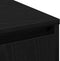 vidaXL - Dressoir - met - LED - Zwart - Eiken - 90x32x75 - cm - Gelaagd - Hout