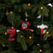House of Seasons Kerst Ornament Boormachine - Glas - L9 x B3,5 x H9 cm - Rood