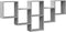 vidaXL - Wandschap - 159x18x66 - cm - bewerkt - hout - grijs - sonoma - eikenkleurig