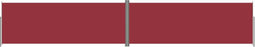 vidaXL - Windscherm - uittrekbaar - 220x1200 - cm - rood