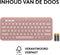 Logitech Pebble Keys 2 K380s - Draadloos Toetsenbord - Bluetooth - Tonal Rose