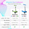 LifeGoods HappyStep - Kinderstep - 3 Lichtgevende LED Wielen - Hoogte Verstelbaar - Groen