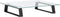 vidaXL - Monitorstandaard - 40x35x8 - cm - gehard - glas - en - metaal - zwart