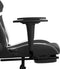 vidaXL - Gamestoel - met - voetensteun - kunstleer - zwart - en - wit