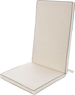Stoelkussen Crème 123 x 48 x 4 cm