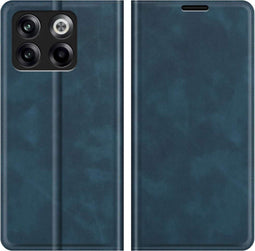 Just in Case OnePlus 10T - Bookcase hoesje - Magneetsluiting - Blauw