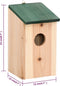 vidaXL - Vogelhuisjes - 8 - st - 12x12x22 - cm - hout