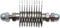 Mars Coat-King Vervangende bladenset - 10 haken - 1,5 mm afstand - Solingen kwaliteit