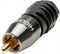 Hicon HI-CM0.8/3.7-SM Cinch-connector Mono Zwart, Zilver 1 stuk(s)