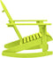 vidaXL - Schommelstoel - Adirondack - massief - vurenhout - groen