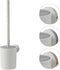 Tiger Urban Toiletaccessoireset - Toiletborstel met houder - Toiletrolhouder zonder klep - Handdoekhaak - Wit