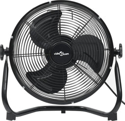 VDXL Vloerventilator 3 snelheden 120 W 60 cm zwart