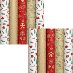 WINTER GARDEN - Cadeaupapier - 10 rollen 2m x 70cm - Kerst
