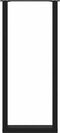 vidaXL - Salontafelpoten - 2 - st - U-vormig - 40x(110-111) - cm - staal - zwart