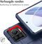 iMoshion Hoesje Geschikt voor Motorola Edge 30 Ultra Hoesje Siliconen - iMoshion Rugged Shield Backcover - Blauw