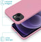 iMoshion Hoesje Geschikt voor iPhone 13 Hoesje Siliconen - iMoshion Color Backcover - Roze
