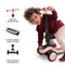 Kinderkraft HALLEY - 2-in-1 Loopfiets & Step - Verstelbaar Zadel & Stuur - LED Wielen - Wit