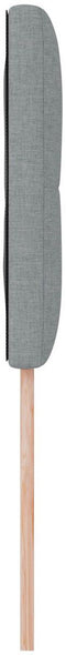 vidaXL - Hoofdbord - met - knopen - lichtgrijs - 90 - cm - stof