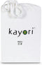 Kayori Shizu - Molton Hoeslaken Stretch - 180x220 cm - Biologisch Katoen - Wit