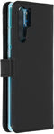 Selencia Huawei P30 Pro - Echt Lederen Bookcase - Ruimte voor 3 pasjes - Zwart