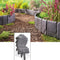 Tuinhek, kunststof, grijs, tuinrand in steenlook, gazonrand maairand, palissade, tuin, bloembed, pla