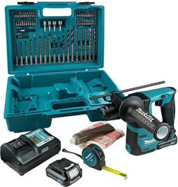 Makita HR140DWAE1 - 10,8V Li-Ion accu SDS-plus Boorhamer set - 2x 2.0Ah accu (2 stuks) in koffer - 1,0 J