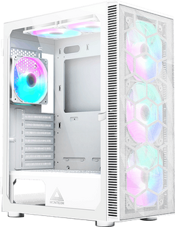 Montech X3 - Midi-tower Gaming-behuizing - Mesh voorkant - Wit