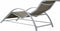 vidaXL - Ligbed - textileen - en - aluminium - taupe