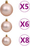 vidaXL - Kunstkerstboom - met - verlichting - en - kerstballen - 180 - cm - PET - goud