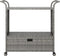 vidaXL - Serveerwagen - met - lade - 100x45x97 - cm - poly - rattan - grijs